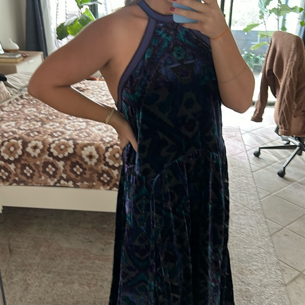 Free People Micah Velvet dress NWT
